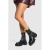 Klobige Chelsea-Stiefel Mit Schnallen-Detail - Black - 38, Black