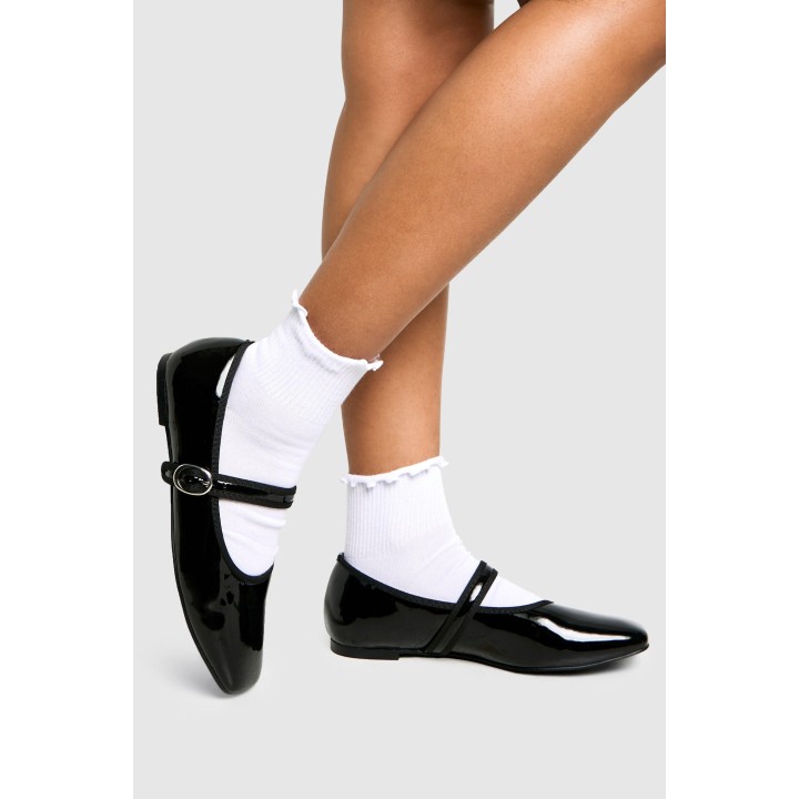 Lack-Ballerinas - Black - 39, Black