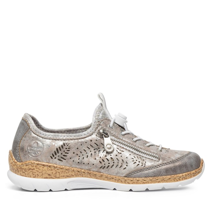 Halbschuhe Rieker N42K6-40 Grau