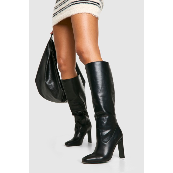 Spitze Kniehohe Stiefel - Black - 40, Black