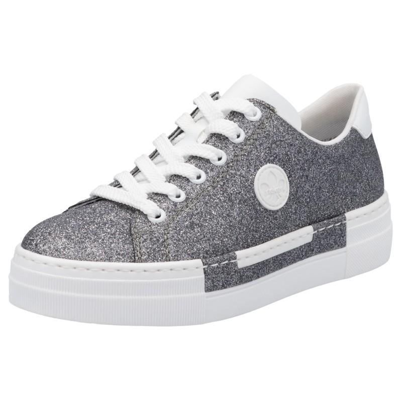 Rieker Sneaker, Freizeitschuh, Halbschuh, Schnürschuh mit Plateausohle