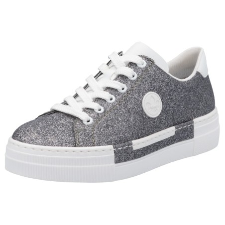 Rieker Sneaker, Freizeitschuh, Halbschuh, Schnürschuh mit Plateausohle