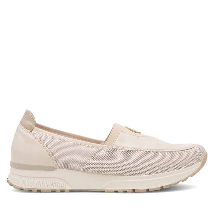 Halbschuhe Rieker N7457-60 Beige