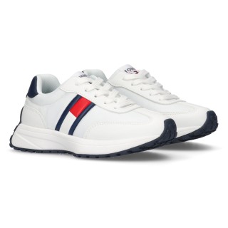 Tommy Hilfiger Sneaker, Runners Sneaker, Retro Sneaker, Schnürschuh mit Logoflag