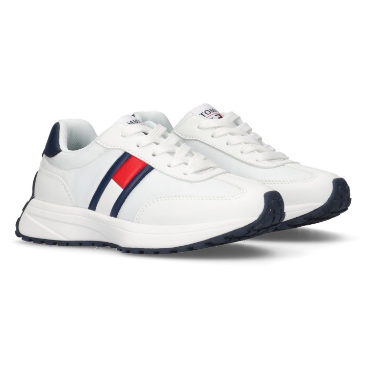 Tommy Hilfiger Sneaker, Runners Sneaker, Retro Sneaker, Schnürschuh mit Logoflag