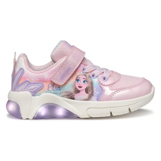 Geox Sneaker "J FADINLIGHT GIRL Blinkschuh", Disney Schuh, Klettschuh, Frozen Sneaker mit Blinkfunktion