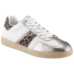 Tamaris Sneaker, Freizeitschuh, Halbschuh, Schnürschuh mit Glitter an der Ferse