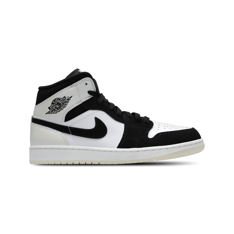 Jordan 1 Mid Herren Schuhe - Weiß - Größe: 40 - Leder - Foot Locker