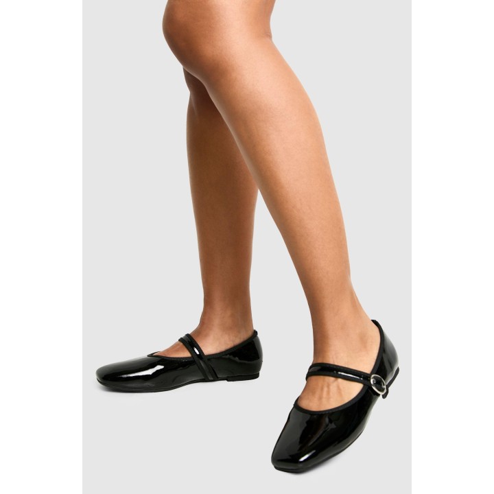 Lack-Ballerinas - Black - 39, Black