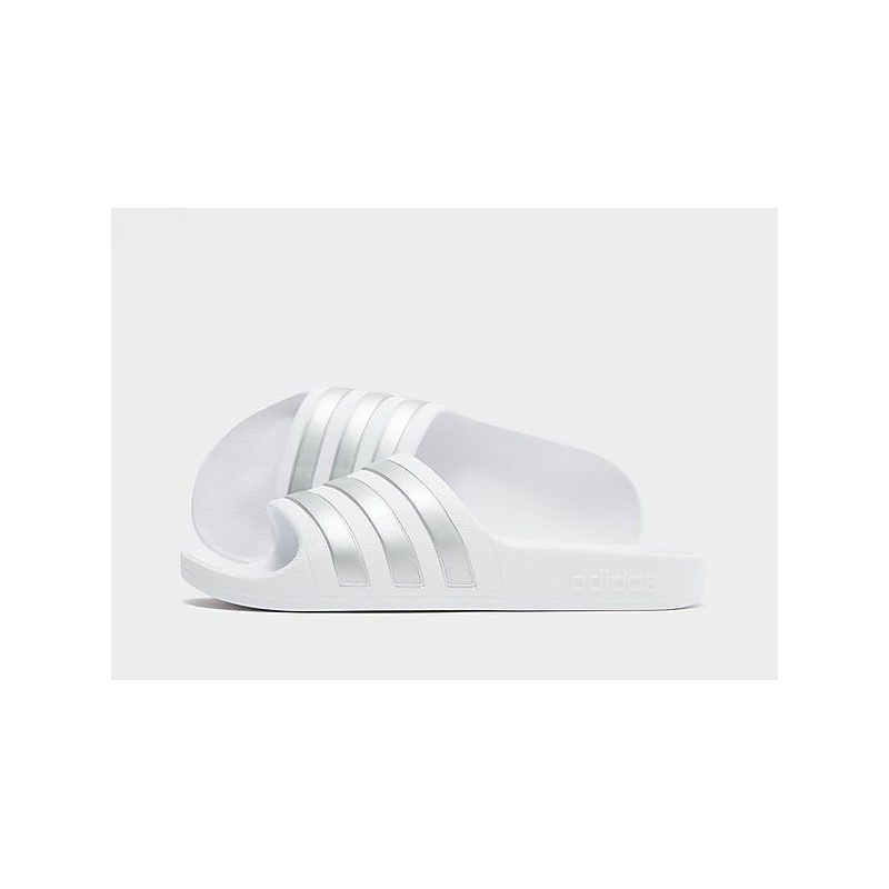 adidas Adilette Aqua Slides - White, White