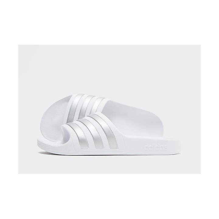 adidas Adilette Aqua Slides - White, White