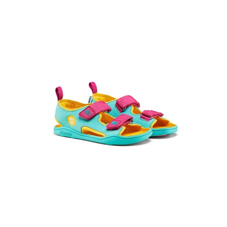 AFFENZAHN Kinder Sandalen AIRY Eule türkis | 22
