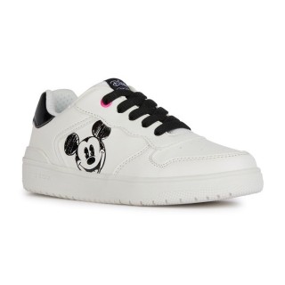 Geox Sneaker "J WASHIBA GIRL E", Slip On Sneaker, Schlupfschuh, Slipper mit Mickey Mouse Print