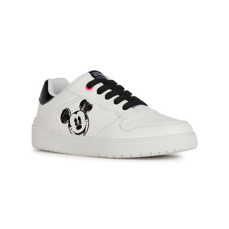 Geox Sneaker "J WASHIBA GIRL E", Slip On Sneaker, Schlupfschuh, Slipper mit Mickey Mouse Print