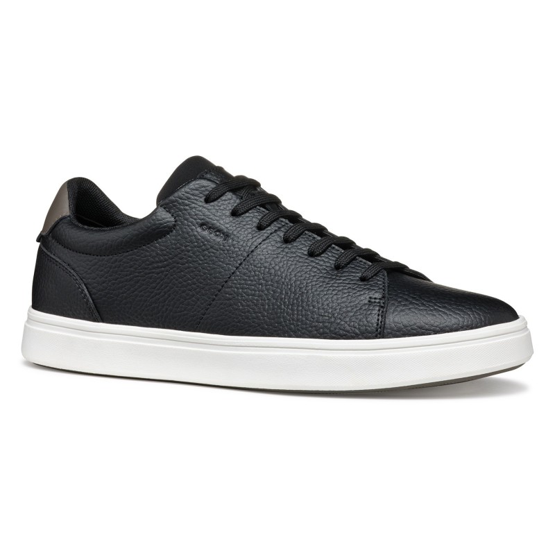 Geox Sneaker "U BALTMOORE", Retro Sneaker, Schnürschuh mit farblich abgesetzter Ferse
