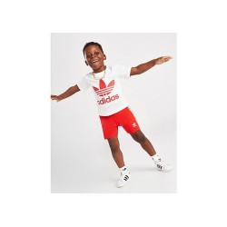 adidas Originals Trefoil T-Shirt/Shorts Set Infant - White / Vivid Red, White / Vivid Red