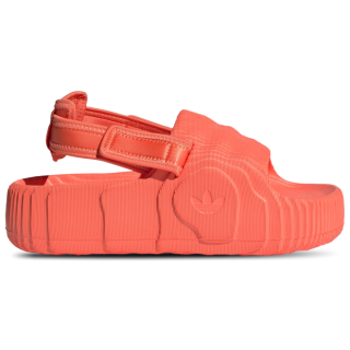 Adidas adilette Damen Flip-Flops und Sandalen - Orange - Größe: 36 2/3 - Netz/Synthetik - Foot Locker