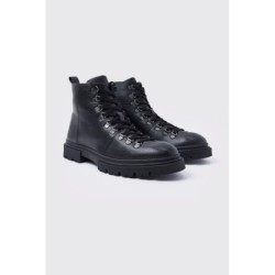 Klobige Wanderschuhe - Schwarz - 41, Schwarz