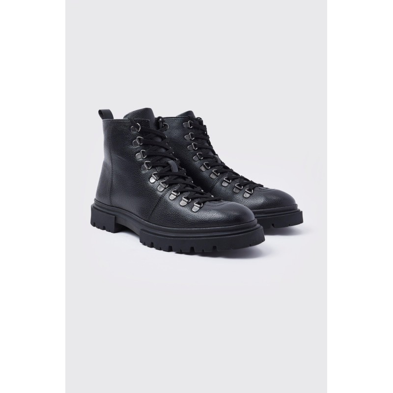 Klobige Wanderschuhe - Schwarz - 41, Schwarz