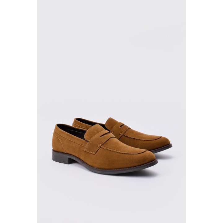 Loafer aus Wildlederimitat - Beige - 41, Beige