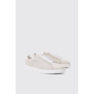 Sneaker aus Wildlederimitat - Grau - 42, Grau