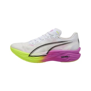 Puma Deviate Nitro Elite 3 Weiß Lila SS25 Damen Schuhe, Größe 38 - EUR
