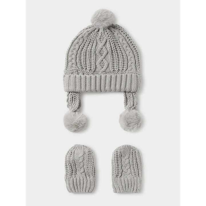 Set Mütze und Handschuhe Mayoral 9.666 Grau