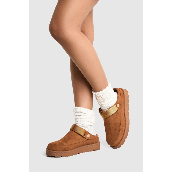 Mules - Chestnut - 38, Chestnut