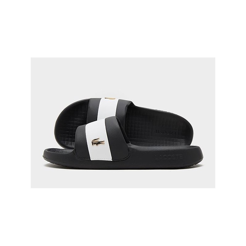 Lacoste Serve Pin Slides Herren - Black - Mens, Black