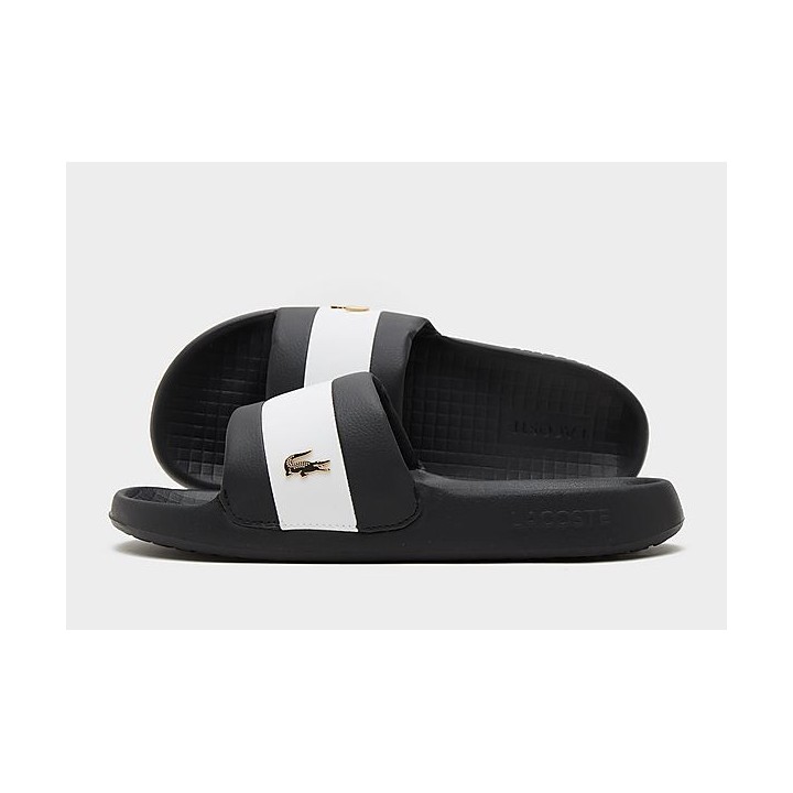 Lacoste Serve Pin Slides Herren - Black - Mens, Black