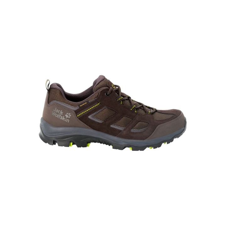 Jack Wolfskin Vojo 3 Texapore Low Men Wasserdichte Wanderschuhe Herren 39.5 miscellaneous,brown,beige,green dark brown / lime