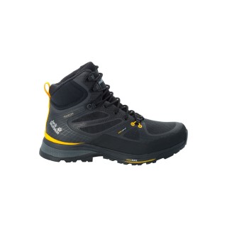 Jack Wolfskin Force Trekker Texapore Mid Men Wasserdichte Trekkingschuhe Herren 40 miscellaneous,black,yellow Black / Burly Y