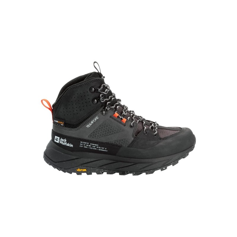 Jack Wolfskin Terraquest Texapore Mid Women Wasserdichte Wanderschuhe Damen 39.5 grey,black Phantom