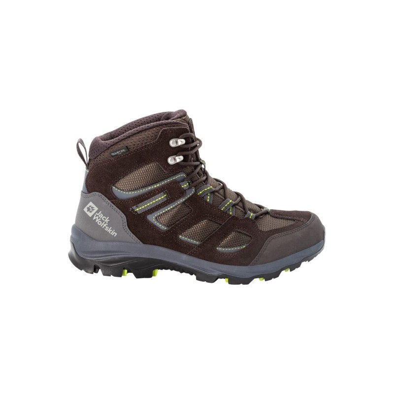 Jack Wolfskin Vojo 3 Texapore Mid Men Wasserdichte Wanderschuhe Herren 48 miscellaneous,brown,beige,green dark brown / lime