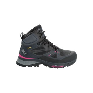 Jack Wolfskin Force Trekker Texapore Mid Women Wasserdichte Trekkingschuhe Damen 35.5 miscellaneous Black / Pink