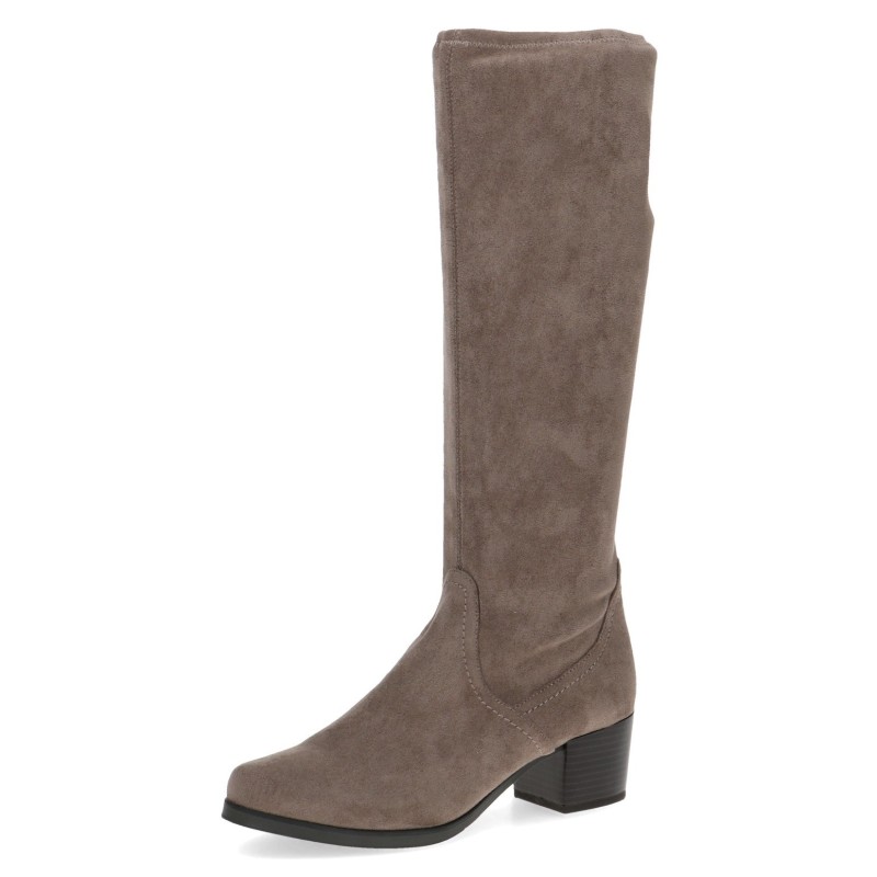 Caprice Stiefel, Blockabsatz, Schlupfstiefel mit Stretch-XS-Schaft in schmaler Form