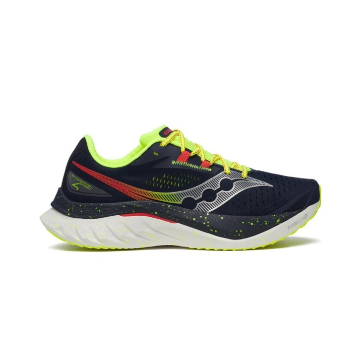 Saucony Endorphin Speed 4 Schuhe Blau Gelb SS25, Größe 41 - EUR