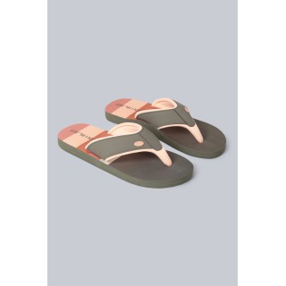 Swish Damen Flip-Flops mit All-Over-Print - Khaki