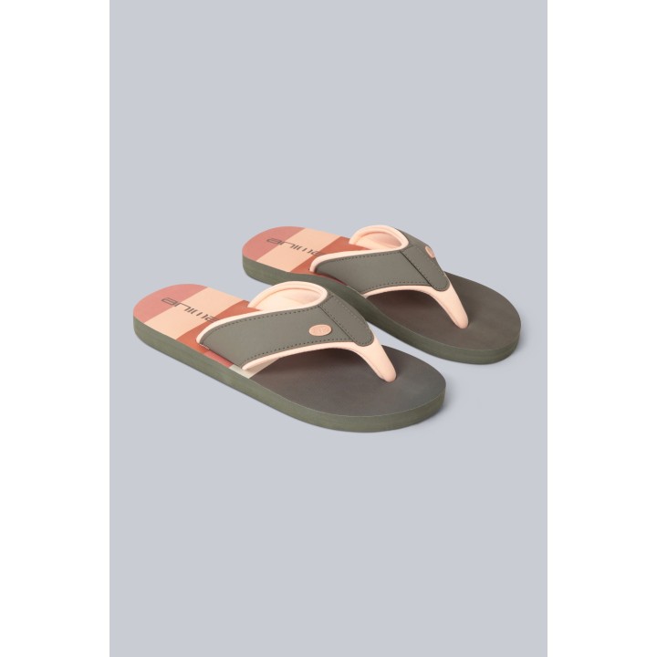 Swish Damen Flip-Flops mit All-Over-Print - Khaki