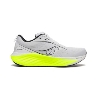 Saucony Triumph 22 Graue Gelbe Schuhe SS25, Größe 42 - EUR