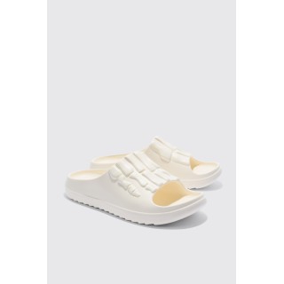 Perforierte Slides mit Skelett-Print - Ecru - 42, Ecru