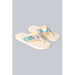 Swish Damen Flip-Flops mit All-Over-Print - Beige