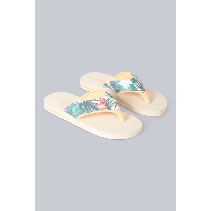Swish Damen Flip-Flops mit All-Over-Print - Beige