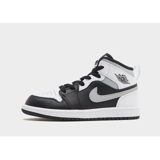 Jordan Air 1 Mid Kleinkinder - Black, Black