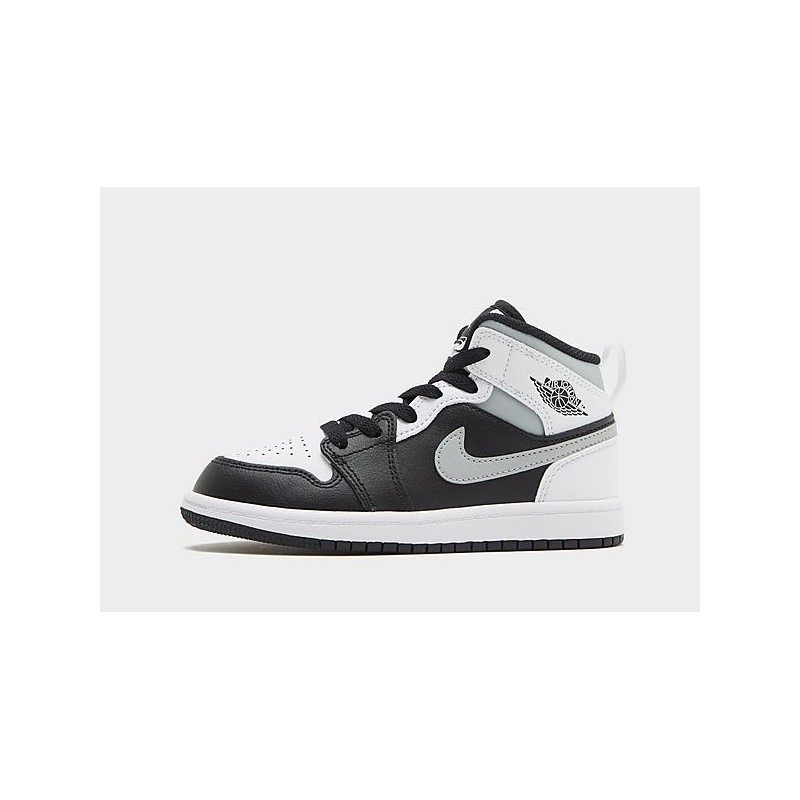 Jordan Air 1 Mid Kleinkinder - Black, Black