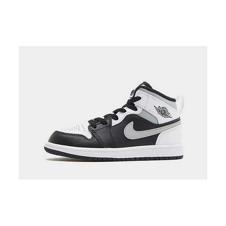 Jordan Air 1 Mid Kleinkinder - Black, Black