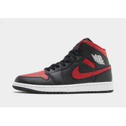 Jordan Air 1 Mid Herren - Black - Mens, Black