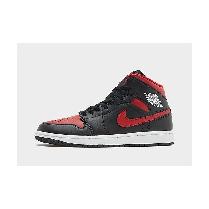 Jordan Air 1 Mid Herren - Black - Mens, Black