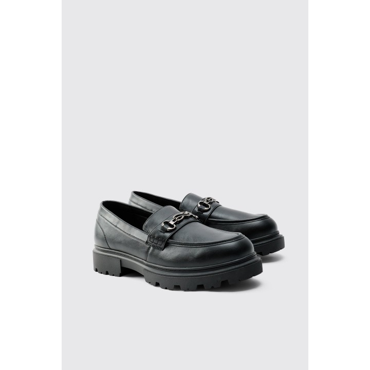 Loafer mit dicker Sohle - Schwarz - 42, Schwarz