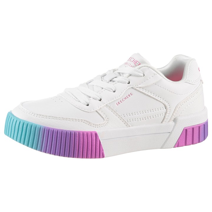 Skechers Sneaker "JADE-SOFT GLOW", Schnürschuh mit Regenbogenlaufsohle, Größenschablone zum Download